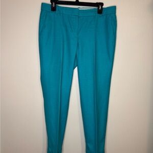 J.Crew Café Capri Wool Pants Teal Size 8‎
